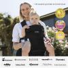 imageMomcozy Baby Carrier with Hip Seat 2in1 ForwardFacing Carry for Active Babies Detachable HandsFree Infant Carrier up to 44lbs All Seasons Toddler Carrier Fits Waist Sizes up to 45 Inches BlackBlack