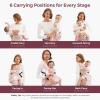 imageMomcozy Baby Carrier with Hip Seat 2in1 ForwardFacing Carry for Active Babies Detachable HandsFree Infant Carrier up to 44lbs All Seasons Toddler Carrier Fits Waist Sizes up to 45 Inches BlackAir MeshPink