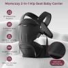 imageMomcozy Baby Carrier with Hip Seat 2in1 ForwardFacing Carry for Active Babies Detachable HandsFree Infant Carrier up to 44lbs All Seasons Toddler Carrier Fits Waist Sizes up to 45 Inches BlackBlack
