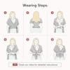 imageMomcozy Baby Wrap Carrier Easy to Wear Infant Carrier Slings Lightweight Hands Free Baby Sling Adjustable Baby Carriers for Newborn to Toddler 835 lbs BlackStarry Sky
