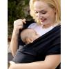 imageMomcozy Baby Wrap Carrier Easy to Wear Infant Carrier Slings Lightweight Hands Free Baby Sling Adjustable Baby Carriers for Newborn to Toddler 835 lbs BlackAir MeshBlack