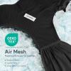 imageMomcozy Baby Wrap Carrier Easy to Wear Infant Carrier Slings Lightweight Hands Free Baby Sling Adjustable Baby Carriers for Newborn to Toddler 835 lbs BlackAir MeshBlack