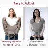 imageMomcozy Baby Wrap Carrier Easy to Wear Infant Carrier Slings Lightweight Hands Free Baby Sling Adjustable Baby Carriers for Newborn to Toddler 835 lbs BlackBrown