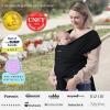 imageMomcozy Baby Wrap Carrier Easy to Wear Infant Carrier Slings Lightweight Hands Free Baby Sling Adjustable Baby Carriers for Newborn to Toddler 835 lbs BlackBlack