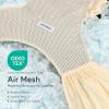imageMomcozy Baby Wrap Carrier Easy to Wear Infant Carrier Slings Lightweight Hands Free Baby Sling Adjustable Baby Carriers for Newborn to Toddler 835 lbs BlackAir MeshBeige