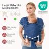 imageMomcozy Baby Wrap Carrier Easy to Wear Infant Carrier Slings Lightweight Hands Free Baby Sling Adjustable Baby Carriers for Newborn to Toddler 835 lbs BlackStarry Sky