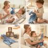 imageMomcozy Elephant Loveys for Babies with Cotton  Soft Security Blanket for Boy or Girl for SelfSoothing OnTheGoPortable ampamp AntiDrop Design  Newborn GiftMust HaveBlue 14 inchElephantblue