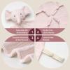 imageMomcozy Elephant Loveys for Babies with Cotton  Soft Security Blanket for Boy or Girl for SelfSoothing OnTheGoPortable ampamp AntiDrop Design  Newborn GiftMust HaveBlue 14 inchPink Elephant
