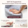 imageMomcozy Exclusive Memory Foam Nursing Pillow  Pioneering Safety FencePlus Size Breastfeeding Pillow for Ergonomic Comfort ampamp SupportEasier and Healthier Nursing  Fit for All Removable CoverGrey Cozypro With Lumbar Support