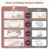 imageMomcozy Exclusive Memory Foam Nursing Pillow  Pioneering Safety FencePlus Size Breastfeeding Pillow for Ergonomic Comfort ampamp SupportEasier and Healthier Nursing  Fit for All Removable CoverWhite Cozypro With Lumbar Support