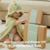 imageMomcozy Hooded Baby TowelsVisualize Health Label 2 Pack Premium Coral Fleece Bath Towel with Large SizeUltra Absorbent for Baby Comfort Great Gift for Newborn Toddler and Kids28quotx 55quot L x WElephant and Crocodile