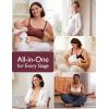 imageMomcozy Nursing Bras for Breastfeeding Breathable Mesh Nursing Bras Comfort Maternity Bra Wireless Pregnancy Sleep BraOyster Pink