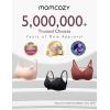 imageMomcozy Nursing Bras for Breastfeeding Breathable Mesh Nursing Bras Comfort Maternity Bra Wireless Pregnancy Sleep BraOyster Pink
