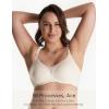 imageMomcozy Nursing Bras for Breastfeeding Comfort Maternity Bra Buttery Soft Seamless Sleep Pregnancy BraNude