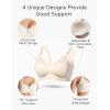imageMomcozy Nursing Bras for Breastfeeding Comfort Maternity Bra Buttery Soft Seamless Sleep Pregnancy BraNude
