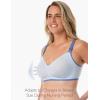 imageMomcozy Nursing Bras for Breastfeeding Comfort V Neck Maternity Bra Color Party Seamless Maternity Bras for PregnancyBlue Fog