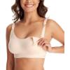 imageMomcozy Nursing Bras for Breastfeeding FB016 Jelly Strip Support Comfort Maternity Bra FullCoverage Seamless Wireless BraAlmond