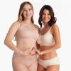 imageMomcozy Nursing Bras for Breastfeeding FB016 Jelly Strip Support Comfort Maternity Bra FullCoverage Seamless Wireless BraOyster Pink