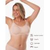 imageMomcozy Nursing Bras for Breastfeeding Seamless Ultra Comfort Maternity Bra with Performax Technology U Neck Pregnancy BraOyster Pink