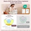 imageMomcozy Original Nursing Pillow for BreastfeedingPioneering Safety Fence Wider Feeding Pillows for More Support for Mom ampamp Baby Easier Nursing ampamp Hand Free Fit for All Removable Cotton CoverSnug Spring