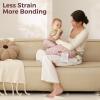 imageMomcozy Original Nursing Pillow for BreastfeedingPioneering Safety Fence Wider Feeding Pillows for More Support for Mom ampamp Baby Easier Nursing ampamp Hand Free Fit for All Removable Cotton CoverPink