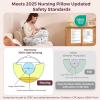 imageMomcozy Original Nursing Pillow for BreastfeedingPioneering Safety Fence Wider Feeding Pillows for More Support for Mom ampamp Baby Easier Nursing ampamp Hand Free Fit for All Removable Cotton CoverInk Embrace