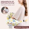 imageMomcozy Original Nursing Pillow for BreastfeedingPioneering Safety Fence Wider Feeding Pillows for More Support for Mom ampamp Baby Easier Nursing ampamp Hand Free Fit for All Removable Cotton CoverLemon Whisper