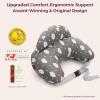 imageMomcozy Original Nursing Pillow for BreastfeedingPioneering Safety Fence Wider Feeding Pillows for More Support for Mom ampamp Baby Easier Nursing ampamp Hand Free Fit for All Removable Cotton CoverGrey