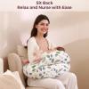 imageMomcozy Original Nursing Pillow for BreastfeedingPioneering Safety Fence Wider Feeding Pillows for More Support for Mom ampamp Baby Easier Nursing ampamp Hand Free Fit for All Removable Cotton CoverSnug Spring