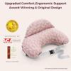 imageMomcozy Original Nursing Pillow for BreastfeedingPioneering Safety Fence Wider Feeding Pillows for More Support for Mom ampamp Baby Easier Nursing ampamp Hand Free Fit for All Removable Cotton CoverPink