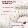 imageMomcozy Original Nursing Pillow for BreastfeedingPioneering Safety Fence Wider Feeding Pillows for More Support for Mom ampamp Baby Easier Nursing ampamp Hand Free Fit for All Removable Cotton CoverStarry Moon