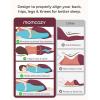 imageMomcozy Pregnancy Pillows for Side Sleeping J Shaped Maternity Body Pillow for Pregnancy Soft Pregnancy Pillow with Jersey Cover for Head Neck Belly Support GreyPink