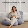 imageMomcozy Pregnancy Pillows for Sleeping U Shaped Full Body Maternity Pillow with Removable Cover  Support for Back Legs Belly HIPS for Pregnant Women 57 Inch Pregnancy Pillow for Women GreyGrey