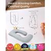 imageMomcozy Pregnancy Pillows for Sleeping U Shaped Full Body Maternity Pillow with Removable Cover  Support for Back Legs Belly HIPS for Pregnant Women 57 Inch Pregnancy Pillow for Women GreyGrey Cooling Fabric