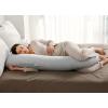 imageMomcozy Pregnancy Pillows for Sleeping U Shaped Full Body Maternity Pillow with Removable Cover  Support for Back Legs Belly HIPS for Pregnant Women 57 Inch Pregnancy Pillow for Women GreyHatha Grey