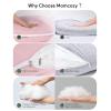 imageMomcozy Pregnancy Pillows for Sleeping U Shaped Full Body Maternity Pillow with Removable Cover  Support for Back Legs Belly HIPS for Pregnant Women 57 Inch Pregnancy Pillow for Women GreyPink