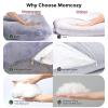 imageMomcozy Pregnancy Pillows for Sleeping U Shaped Full Body Maternity Pillow with Removable Cover  Support for Back Legs Belly HIPS for Pregnant Women 57 Inch Pregnancy Pillow for Women GreyGrey