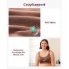 imageMomcozy Pumping Bra Hands Free AllinOne Nursing Bras for Breastfeeding ampamp Pumping Fixed Padding for Enhanced ShapeChocolate