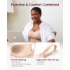 imageMomcozy Pumping Bra Hands Free AllinOne Nursing Bras for Breastfeeding ampamp Pumping Fixed Padding for Enhanced ShapeOyster Pink