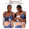 imageMomcozy Pumping Bra Hands Free AllinOne Nursing Bras for Breastfeeding ampamp Pumping Fixed Padding for Enhanced ShapeTwilight Blue