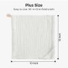 imageMomcozy Soft ampamp Absorbent Baby Washcloths  4 Layer Design Medium Thickness Premium Cotton for Newborns SkinGreat for Bathing Wiping ampamp onThego Use Shower Gift and Essential5 Pack 10x10 inchSnowy White