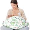 imageMomcozy Exclusive Memory Foam Nursing Pillow  Pioneering Safety FencePlus Size Breastfeeding Pillow for Ergonomic Comfort ampamp SupportEasier and Healthier Nursing  Fit for All Removable CoverGreen Forest