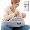 imageMomcozy Exclusive Memory Foam Nursing Pillow  Pioneering Safety FencePlus Size Breastfeeding Pillow for Ergonomic Comfort ampamp SupportEasier and Healthier Nursing  Fit for All Removable CoverGrey  Premium Memory Foam 