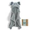 imageMomcozy Hooded Baby TowelsVisualize Health Label 2 Pack Premium Coral Fleece Bath Towel with Large SizeUltra Absorbent for Baby Comfort Great Gift for Newborn Toddler and Kids28quotx 55quot L x WCute Elephant