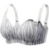imageMomcozy Nursing Bras for Breastfeeding Seamless Comfort Lightweight Maternity Bra Wireless Pregnancy Bralette Gray ZebraGray Zebra