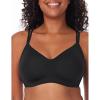 imageMomcozy Seamless Bras Low Impact Sports Bra for Women Wireless Strappy Yoga Bra Comfort TShirt Bra Criss Cross BackBlack