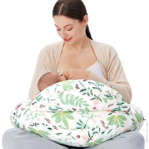 imageMomcozy Exclusive Memory Foam Nursing Pillow  Pioneering Safety FencePlus Size Breastfeeding Pillow for Ergonomic Comfort ampamp SupportEasier and Healthier Nursing  Fit for All Removable CoverGreen Forest