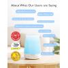 imageBaby Sound Machine Momcozy White Noise Machine for Baby Sleeping with Night Light Toddler Sleep Trainer with 34 Soothing Sounds Timer App Remote Control Personal Sleep Routine BlueBlue