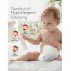 imageBaby Wipes Momcozy Nose Saline Baby Wipes Made Only With Natural Saline No Additives 100 Biodegradable Unscented ampamp Hypoallergenic for Sensitive Skin Easy to Carry 90 Count Packs of 390 Count Pack of 3