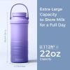 imageMomcozy 22oz Portable Breast Milk Cooler for Outdoor Life Saver with 360 Total Cooling for 24 Hours Larger Capacity Travel Breastmilk Chiller with 2pcs Baby Bottles for Breastmilk Storage GreenPurple